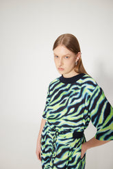 PRINTED VISCOSE T-SHIRT